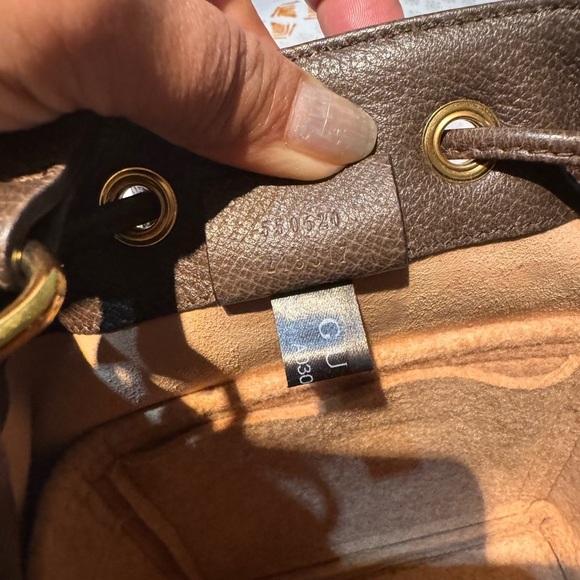 Gucci Brown and Green Bucket Bag Mini - Picture 6 of 11